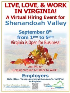 virtual hiring event flyer