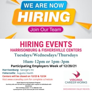 hiring event flyer