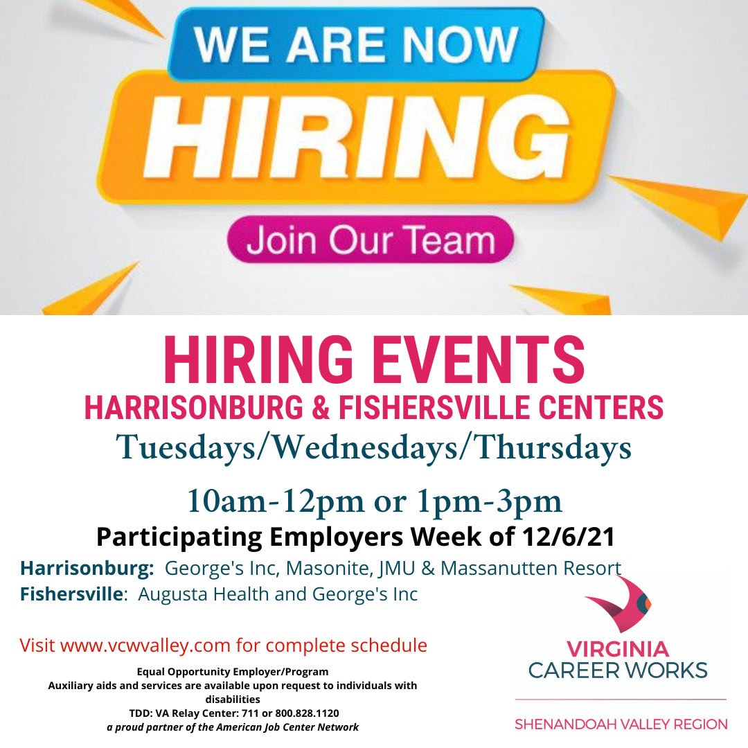 hiring event flyer